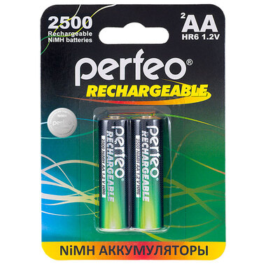 Аккумулятор PERFEO AA2500mAh 2 шт блистер PF_4157