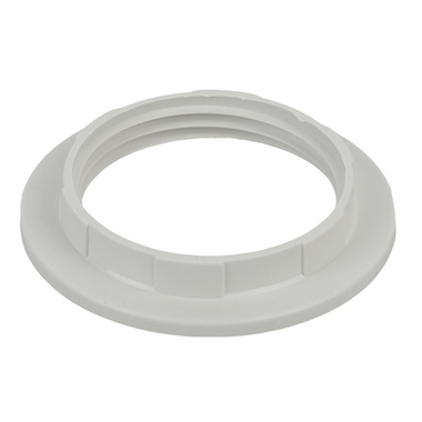 Кольцо для патрона ЭРА E27, пластик, белое Б0043681 ERA
