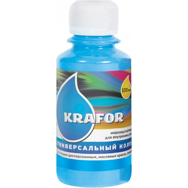 Универсальный колер Krafor №17 голубой 0.1 л 6 шт. 32166