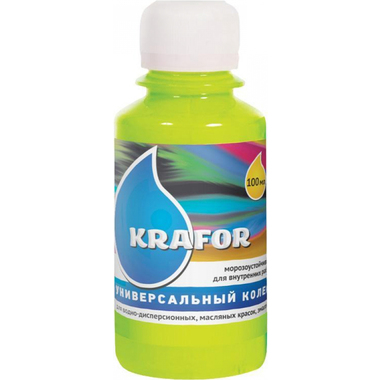 Универсальный колер Krafor №12 салатный 0.1 л 6 шт. 32161