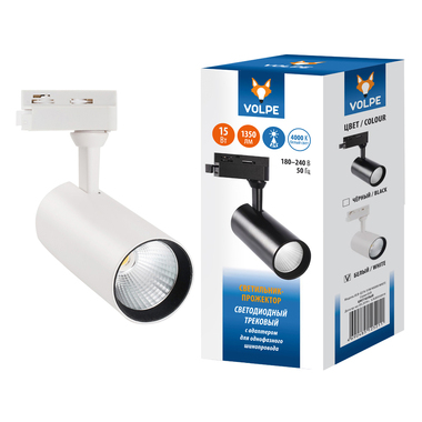 Светодиодный трековый светильник-прожектор Volpe ULB-Q276 15W/4000К WHITE UL-00005935