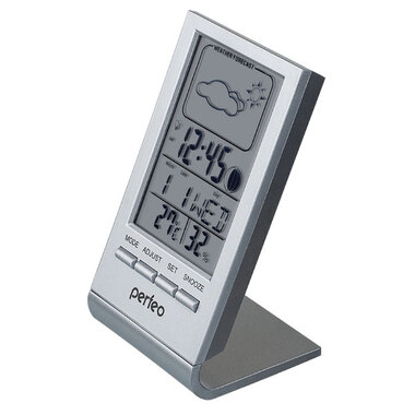 Часы-метеостанция PERFEO Angle PF-S2092 серебряный PF_A4857