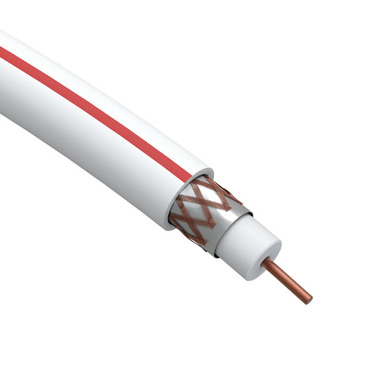 Коаксиальный кабель ЭРА SAT 50 М, 75 Ом, Cu/, PVC, цвет белый Б0044618 ERA
