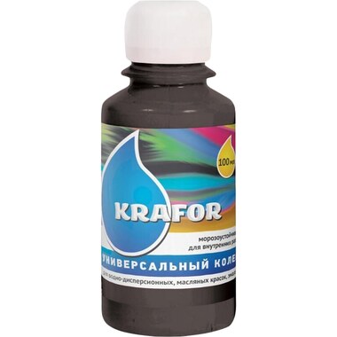 Универсальный колер Krafor №21 черный 0.1 л 6 шт. 32169