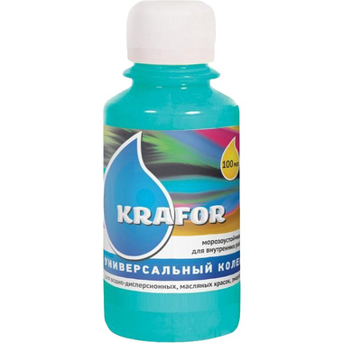 Универсальный колер Krafor №15 морская волна 0.1 л 6 шт. 32165