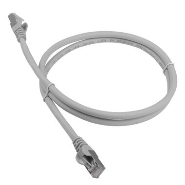 Патч-корд LANMASTER RJ45-RJ45, 4 пары, FTP, категория 6A, 0.5 м, серый, LSZH, LAN-PC45/S6A-0.5-GY