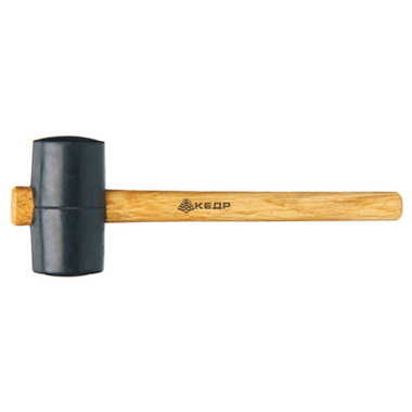 Резиновая киянка (75 мм/680 г, деревянная ручка) КЕДР 075-7568 28352