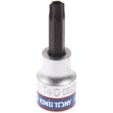 Насадка торцевая TORX с отверстием (T40Н; 50 мм; 3/8DR) KING TONY 302740