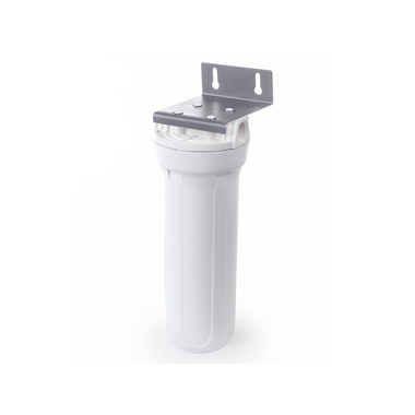 Магистральный фильтр для воды со сменным картриджем Гейзер 1П 3/4" металлическая скоба 32005