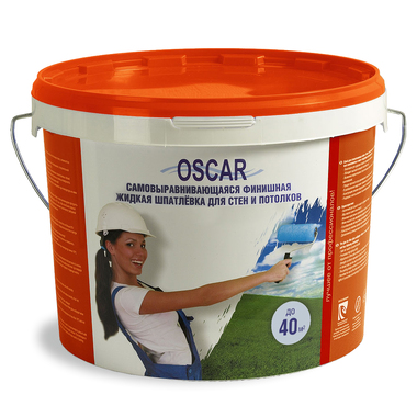 Финишная жидкая шпатлевка Oscar ведро 14 кг SHOS14