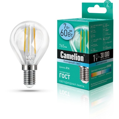 Светодиодная лампа Camelion LED7-G45-FL/845/E14 7Вт 220В 13458