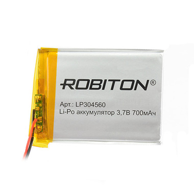 Аккумулятор ROBITON LP304560 3.7В 700mAh PK1 14070