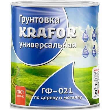 Грунт Krafor ГФ-021 серый 2.7 кг 6 26309