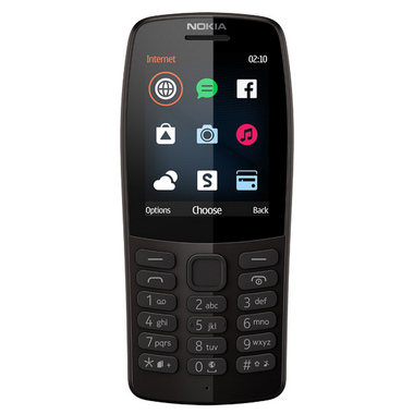 Мобильный телефон Nokia 210 DS TA-1139 Black (16OTRB01A02)
