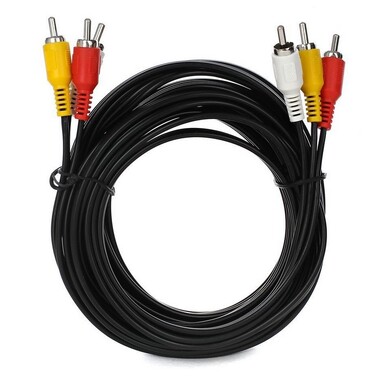 Соединительный кабель VCOM 3xRCA /M/ - 3xRCA /M/, 5m VAV7150-5M