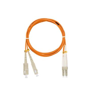 Переходной волоконно-оптический шнур NIKOMAX оранжевый, 1м NMF-PC2M2C2-SCU-LCU-001