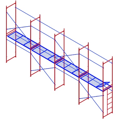 Комплект рамных лесов МЕГА М 4х8 773