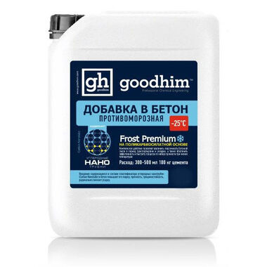 Комплексная противоморозная добавка с пластификатором Goodhim 25гр.С Frost Premium - 10л 95447