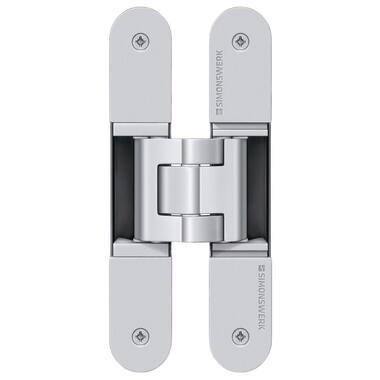 Скрытая петля SIMONSWERK Tectus TE 340 3D F1 полиэфирное покрытие под матовый хром, вес полотна до 80 кг 67543