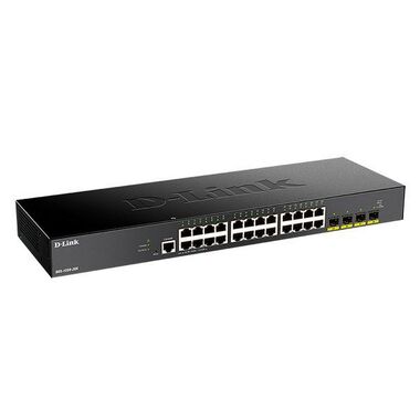 Коммутатор D-Link DGS-1250-28X/A1A Настраиваемый 2 уровня c 24 портами 10/100/1000Base-T и 4 портами 10GBase-X SFP+