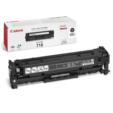 Картридж лазерный CANON (718BK) LBP7200Cdn/MF8330Cdn/MF8350Cdn, черный, ресурс 3400 страниц, оригинальный, 2662B002