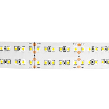 Светодиодная лента APEYRON 24В, 42Вт/м, smd2835, 240д/м, теплый белый 306