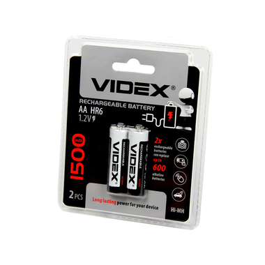 Аккумуляторы Videx HR6/AA 1500mAh 2BL VID-HR6-1500