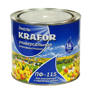 Эмаль KRAFOR ПФ-115 светло-голубая 1,8 кг 6 26050