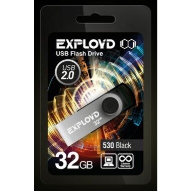 USB флэш-накопитель EXPLOYD 32GB-530 черный EX-32GB-530-черный