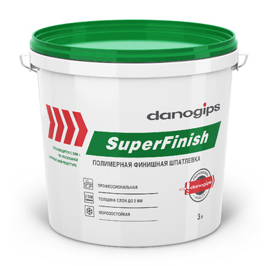 Шпатлевка универсальна SUPER FINISH (3 л) DANOGIPS 606395