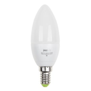 Лампа Jazzway PLED-ECO-C37 5w E14 3000K 400Lm 230V, 50Hz 1036834A