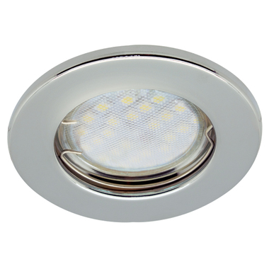 Встраиваемый светильник Ecola Light MR16 DL90 GU5.3 плоский Хром 30x80 /кd74/ FC1611EFY