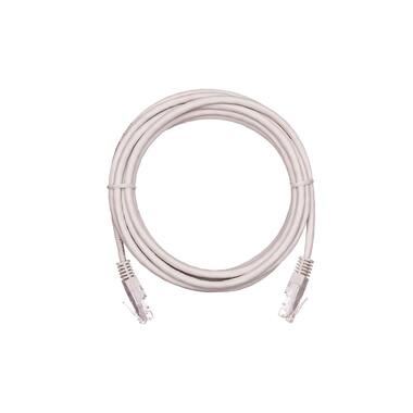 Шнур NETLAN U/UTP 4 пары, категория 5e, PVC, серый, 1м, EC-PC4UD55B-BC-PVC-010-GY-10