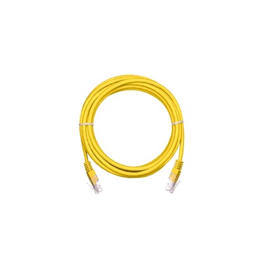 Шнур NETLAN U/UTP 4 пары, категория 5e, PVC, желтый, 10м, 5шт. EC-PC4UD55B-BC-PVC-100-YL-5