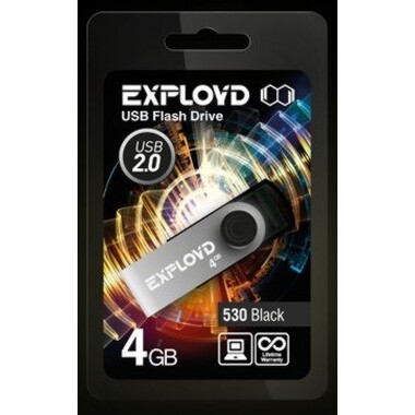 USB флэш-накопитель EXPLOYD 4GB-530 черный EX-4GB-530-черный