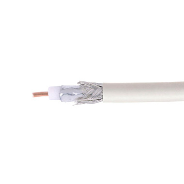 Коаксиальный кабель Cablexpert 75 Ом, 64%, 0.8 мм, CCS, белый, 100 м RG-6U-CS-1