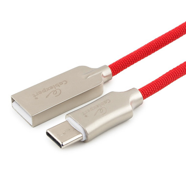 Кабель Cablexpert USB 2.0 AM/Type-C, длина 1.8м, красный CC-P-USBC02R-1.8M