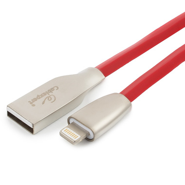 Кабель для Apple Cablexpert AM/Lightning, длина 1.8м, красный CC-G-APUSB01R-1.8M