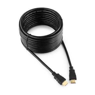 Кабель Cablexpert HDMI v2.0, 19M/19M, 7.5м, черный, позолоченные разъемы, экран, пакет CC-HDMI4-7.5M