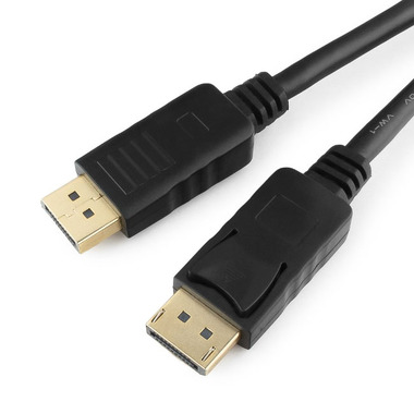 Кабель Cablexpert DisplayPort v1.2, 20M/20M, 5м, черный, экран, пакет CC-DP2-5M