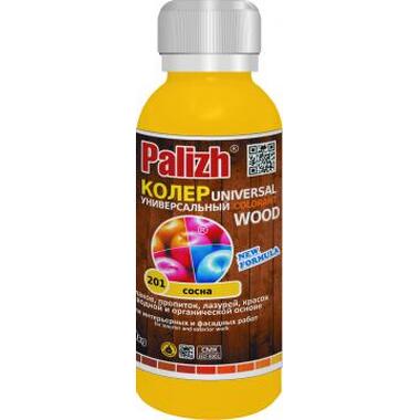 Универсальная колеровочная паста Palizh №201 WOOD 0,1л сосна 11598389