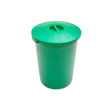Пластиковый бак с крышкой Элластик-Пласт, 50л. зеленый, ЭП 097594