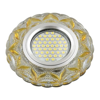 Светильник Fametto DLS-L149 GU5.3 GLASSY LIGHT GOLD, декоративный, встраиваемый, серия Luciole UL-00003903