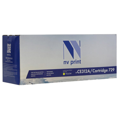 Картридж NV-Print CE312A/Canon 729 Yellow для HP LaserJet Color Pro 100 M175a/M175nw/CP1025/CP1025nw/LBP7010C/LBP7018С (1000k) (NV-CE312A/729Y)