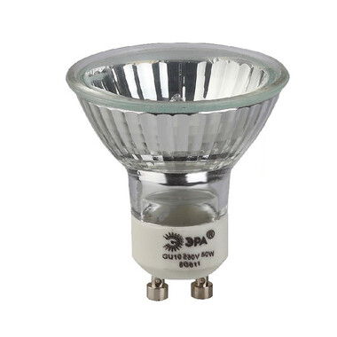 Галогенная лампа ЭРА GU10 JCDR MR16 50W 230V софит, 50Вт, нейтральный, GU10 C0027386 ERA