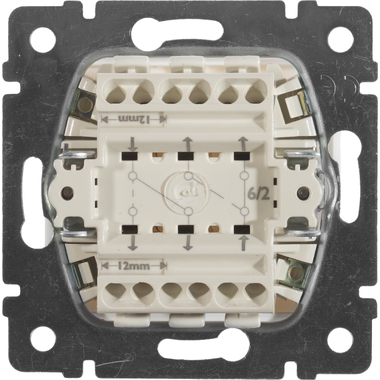 Механизм переключателя Legrand Valena 2-клавишный СП на 2 направления белый Leg 774408