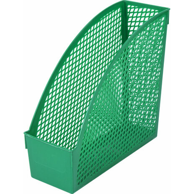 Вертикальный лоток STAFF Profit для бумаг, 270х100х250 мм, сетчатый, полипропилен, зеленый, 237254