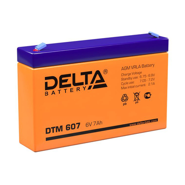 Аккумулятор для ИБП Delta DTM-607 6V 7Ah