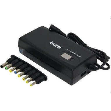 Сетевой адаптер BURO BUM-1245M90 ручной 90W 12V-24V 11-CONNECTORS 1XUSB 1A от сети LED индикатор