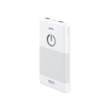 Внешний аккумулятор Perfeo Powerbank 10000mAh White PF_B4297